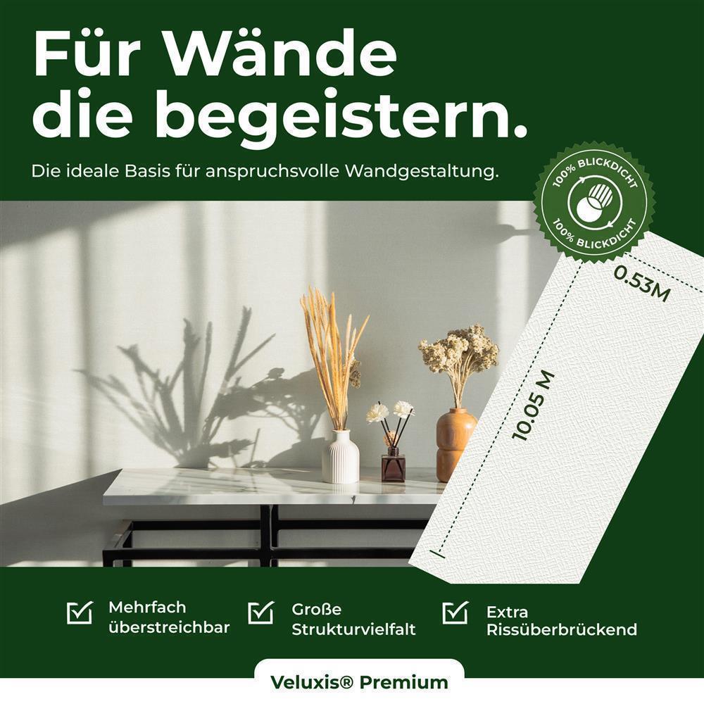 Vliestapete Premium - Gitter-Textiloptik