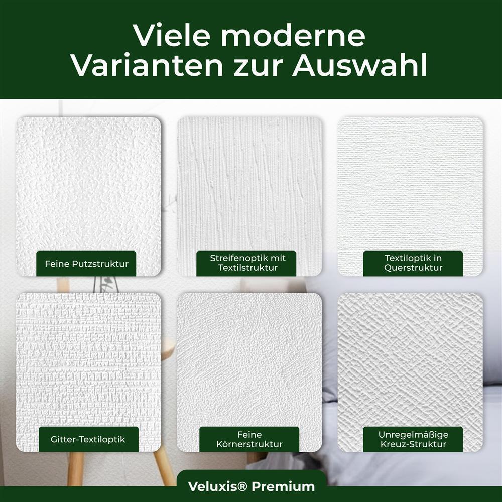 Vliestapete Premium - Gitter-Textiloptik