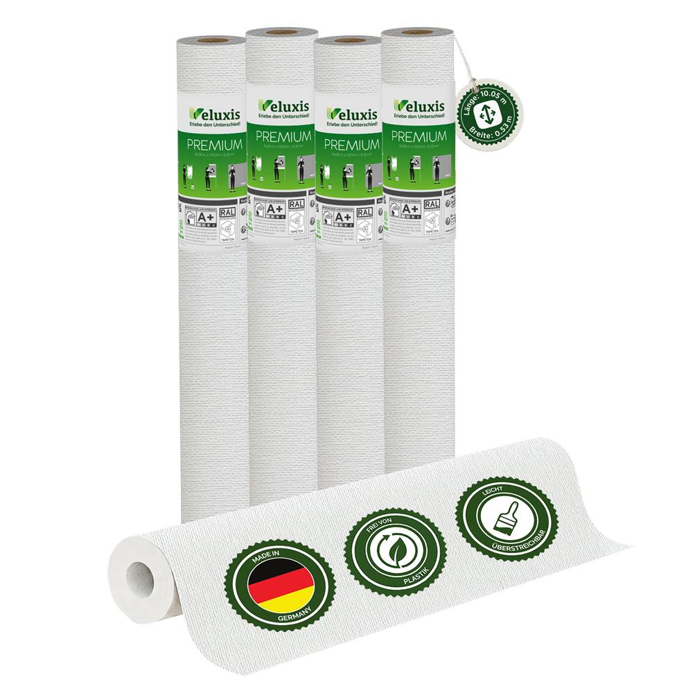 Vliestapete Premium - Gitter-Textiloptik