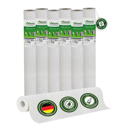 Vliestapete Premium - Weiß mit Unregelmäßiger Kreuz-Struktur