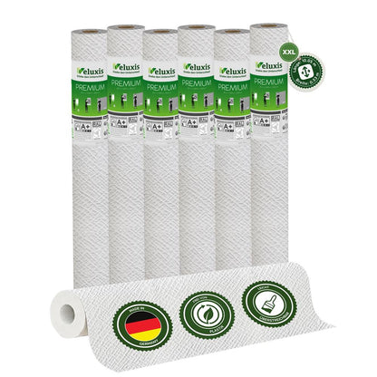 Vliestapete Premium - Weiß mit Unregelmäßiger Kreuz-Struktur