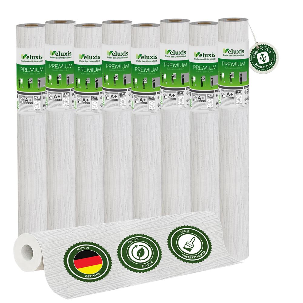 Vliestapete Premium - Streifenoptik mit Textilstruktur