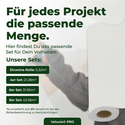 Vliestapete Weiß mit Unregelmäßiger Spachtel-Struktur