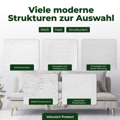 Vliestapete Weiß mit Körnerstruktur