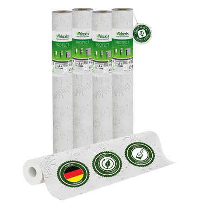 Vliestapete Weiß mit Relief Putzstruktur