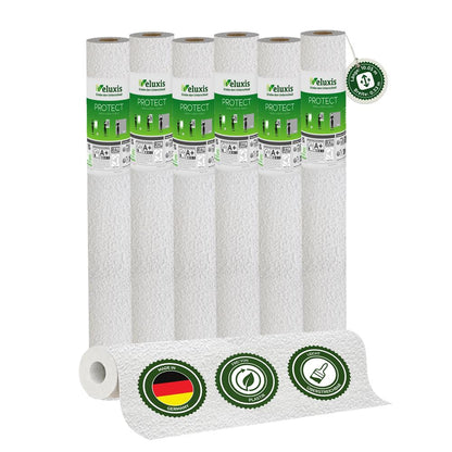 Vliestapete Weiß mit Körnerstruktur