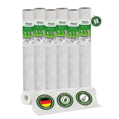 Vliestapete Weiß mit Relief Putzstruktur