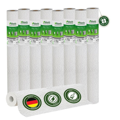 Vliestapete Weiß mit Körnerstruktur