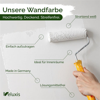 Hochwertige Wandfarbe Weiß