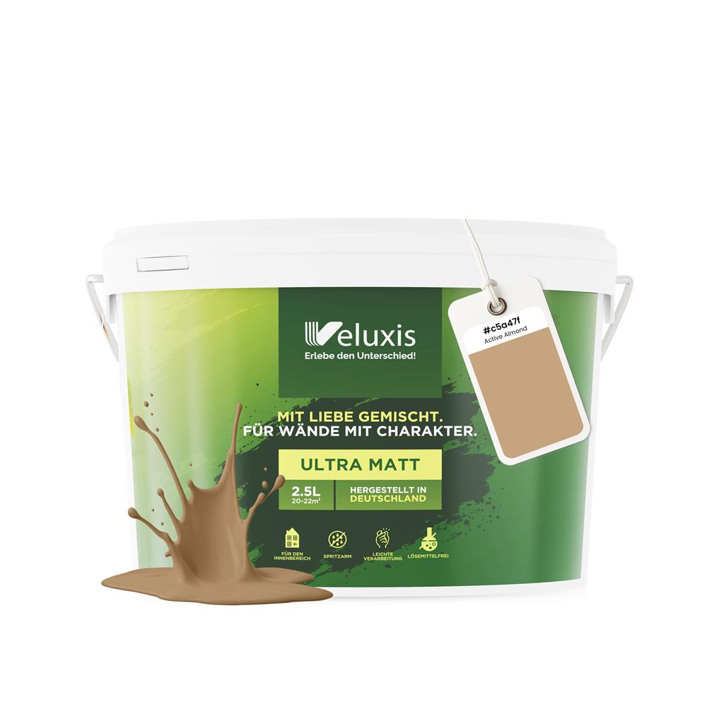Wandfarbe Universal Braun (Active Almond)