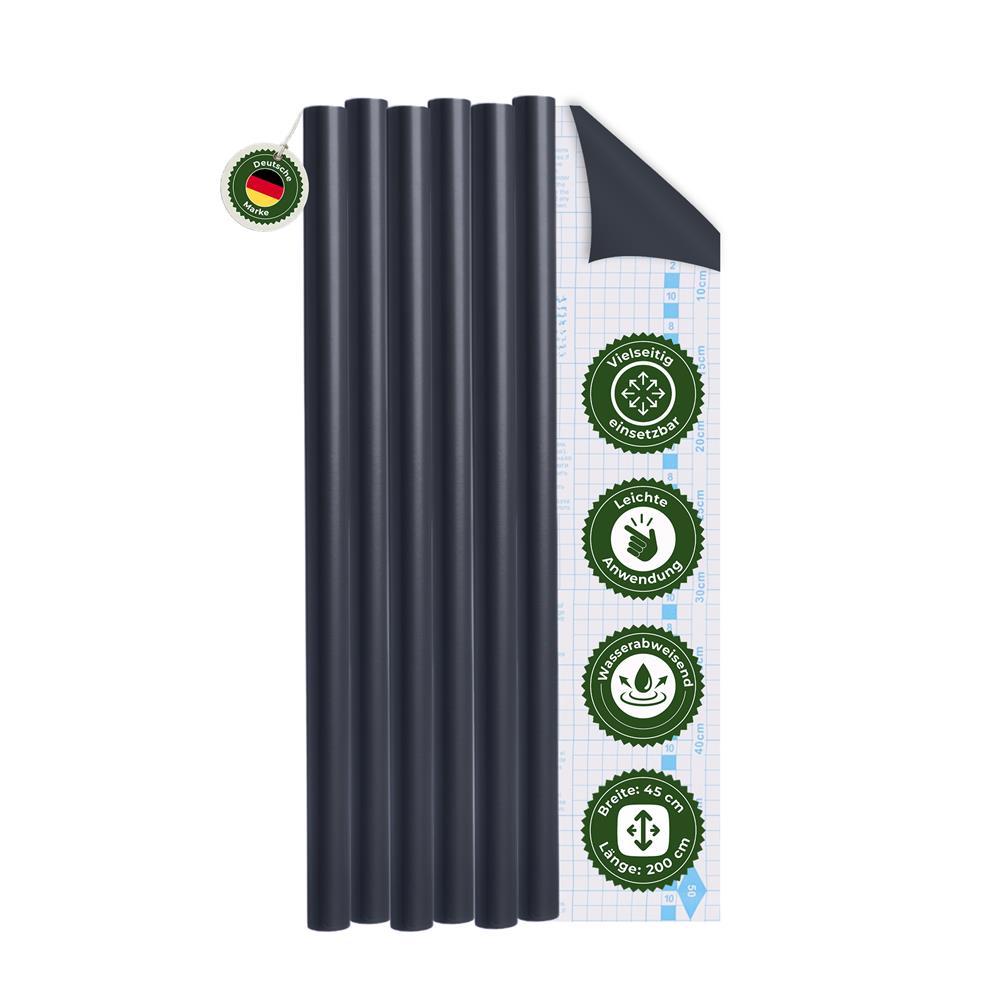 Möbelfolie selbstklebend Anthrazit