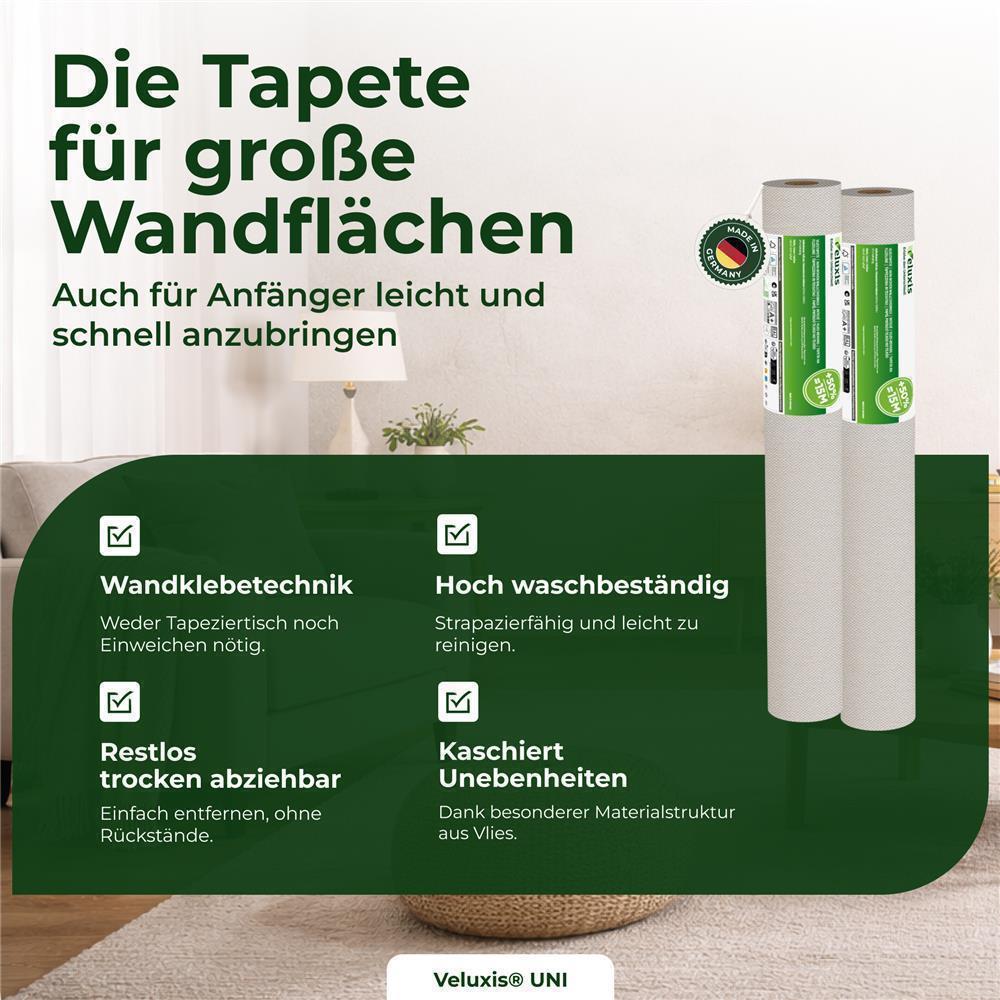 UNI Tapete einfarbig Salbeigrün