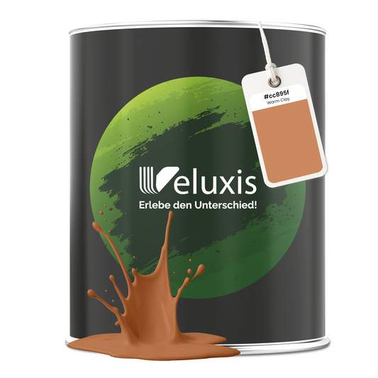 Wandfarbe Warm Clay – Premium Orange von Veluxis®