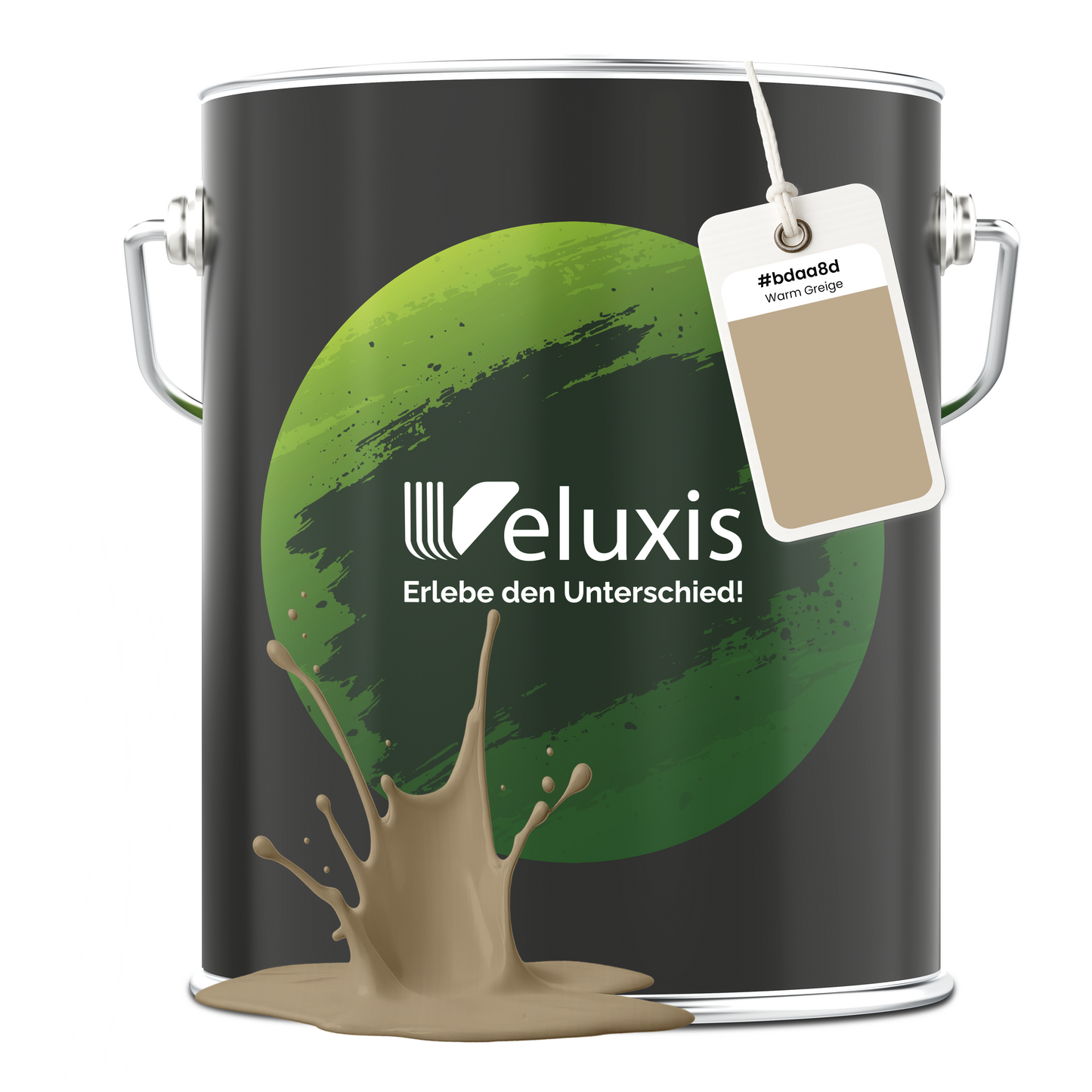 Veluxis® Wandfarbe Beige – Warm Greige 1L 2,5L 5L Matt