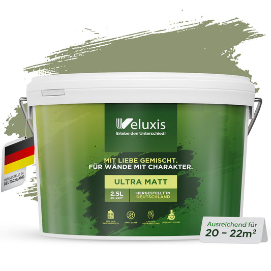 Wandfarbe Balmy Basil – Universal Grün von Veluxis®