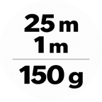 Glattvlies als Untertapete - 25 m x 1 m – 150 g/m²