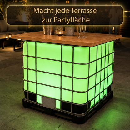 Beleuchteter Partytisch