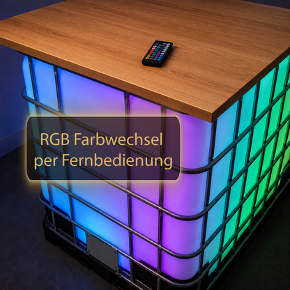 Beleuchteter Partytisch