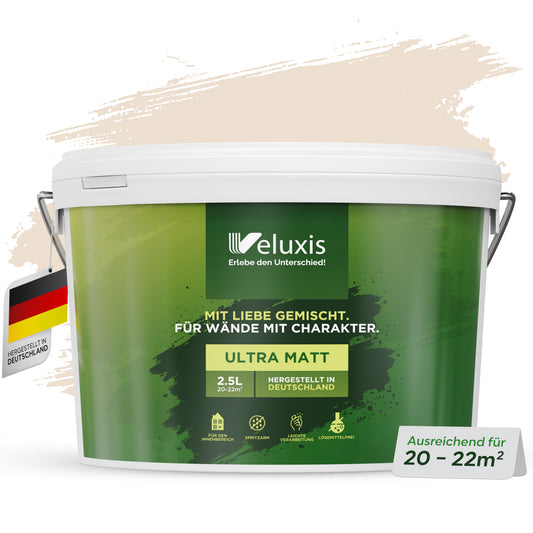 Wandfarbe Precious Popcorn – Universal Creme von Veluxis®