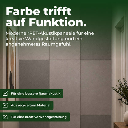 Veluxis Akustikpaneel Filz 52x104 cm rPET Wandpaneel Sandbeige
