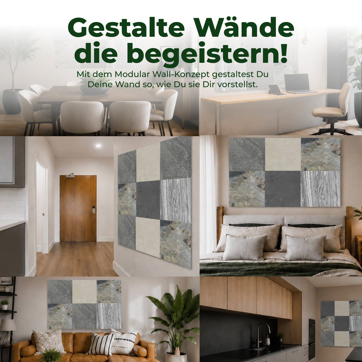 Veluxis Steinpaneel 52x52 cm echte Steinschicht Elfenbein-Sandstein