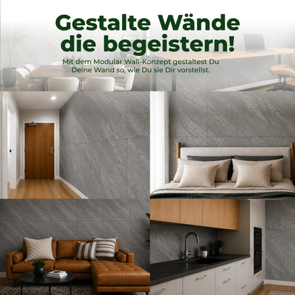 Veluxis Steinpaneel 52x104 cm echte Steinschicht Elfenbein-Sandstein